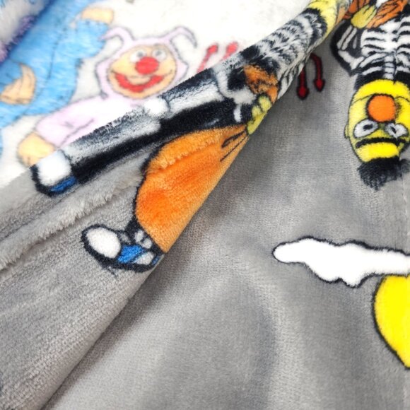 Sesame Street Halloween Decorative Throw Blanket 60" X 70" Bert Elmo Cookie Mons - Picture 11 of 13